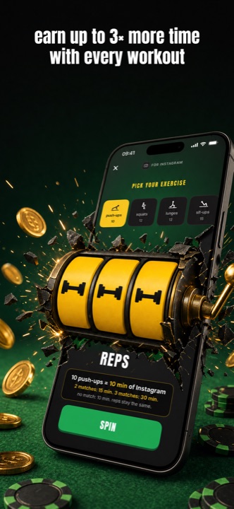 Spin the slot machine — earn up to 3x more time